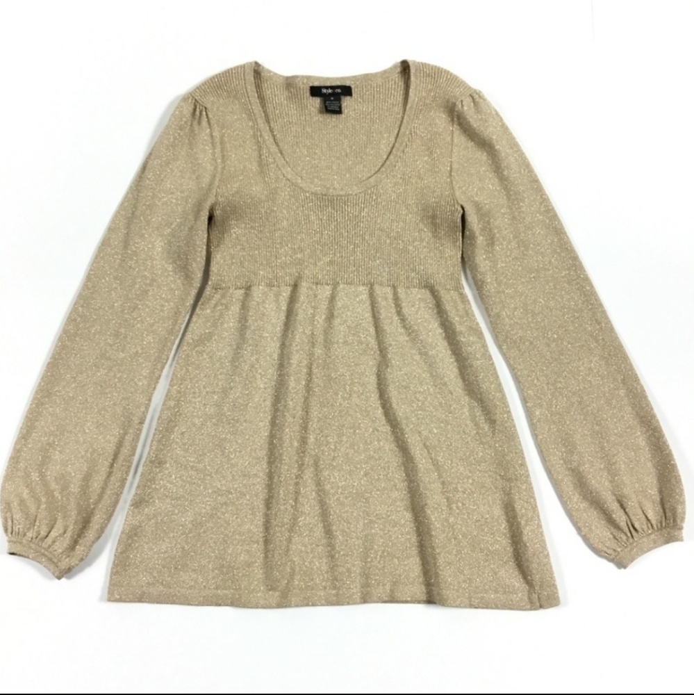 ❄☃️ STYLE & CO. Metallic Gold Top